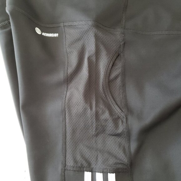 NWT - adidas 3-Stripe Logo PES Black and White Tights for Women - Size XL - Picture 4 of 6
